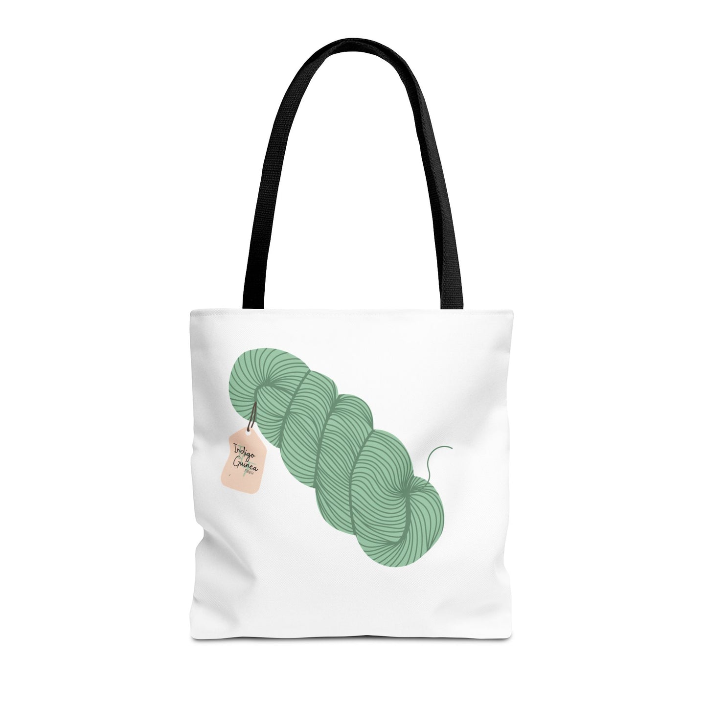 Yarn Tote Bag | Indigo Guinea Fiber Logo Tote