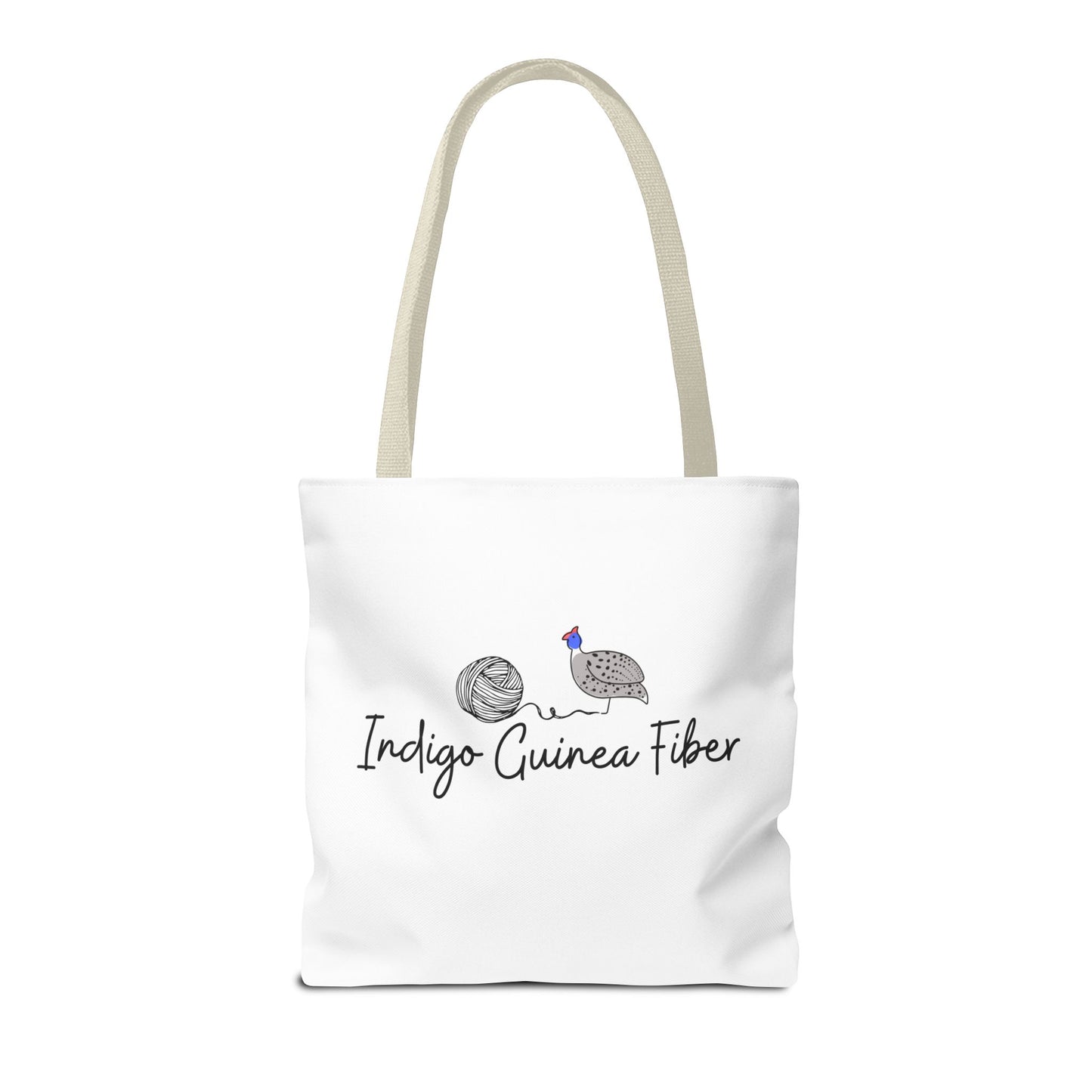 Yarn Tote Bag | Indigo Guinea Fiber Logo Tote