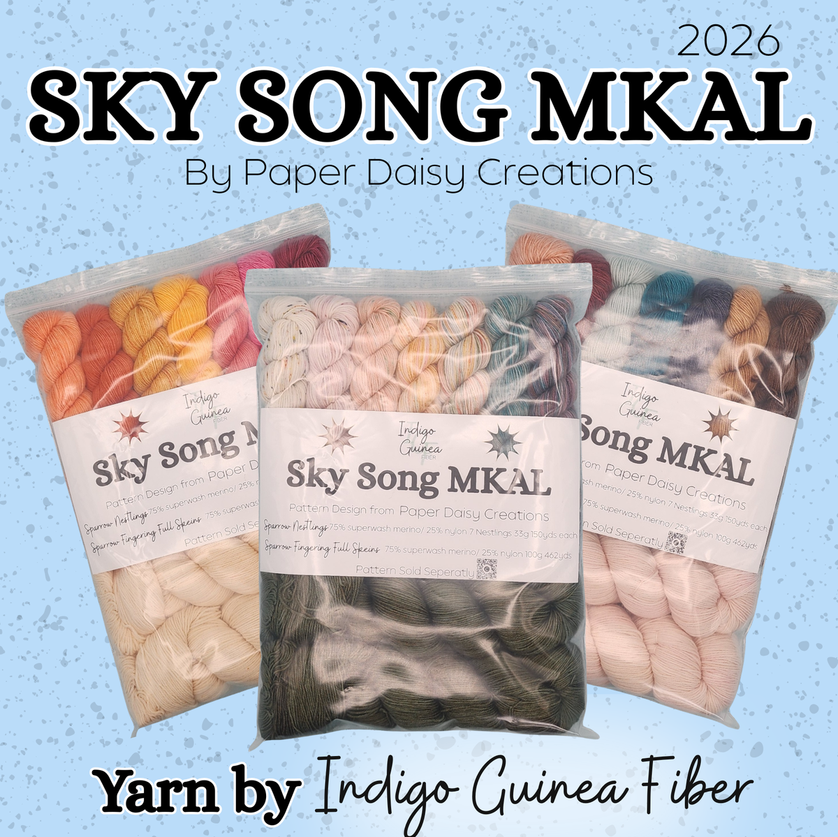 Sky Song MKAL with Paper Daisy Creations 2026 Wrap