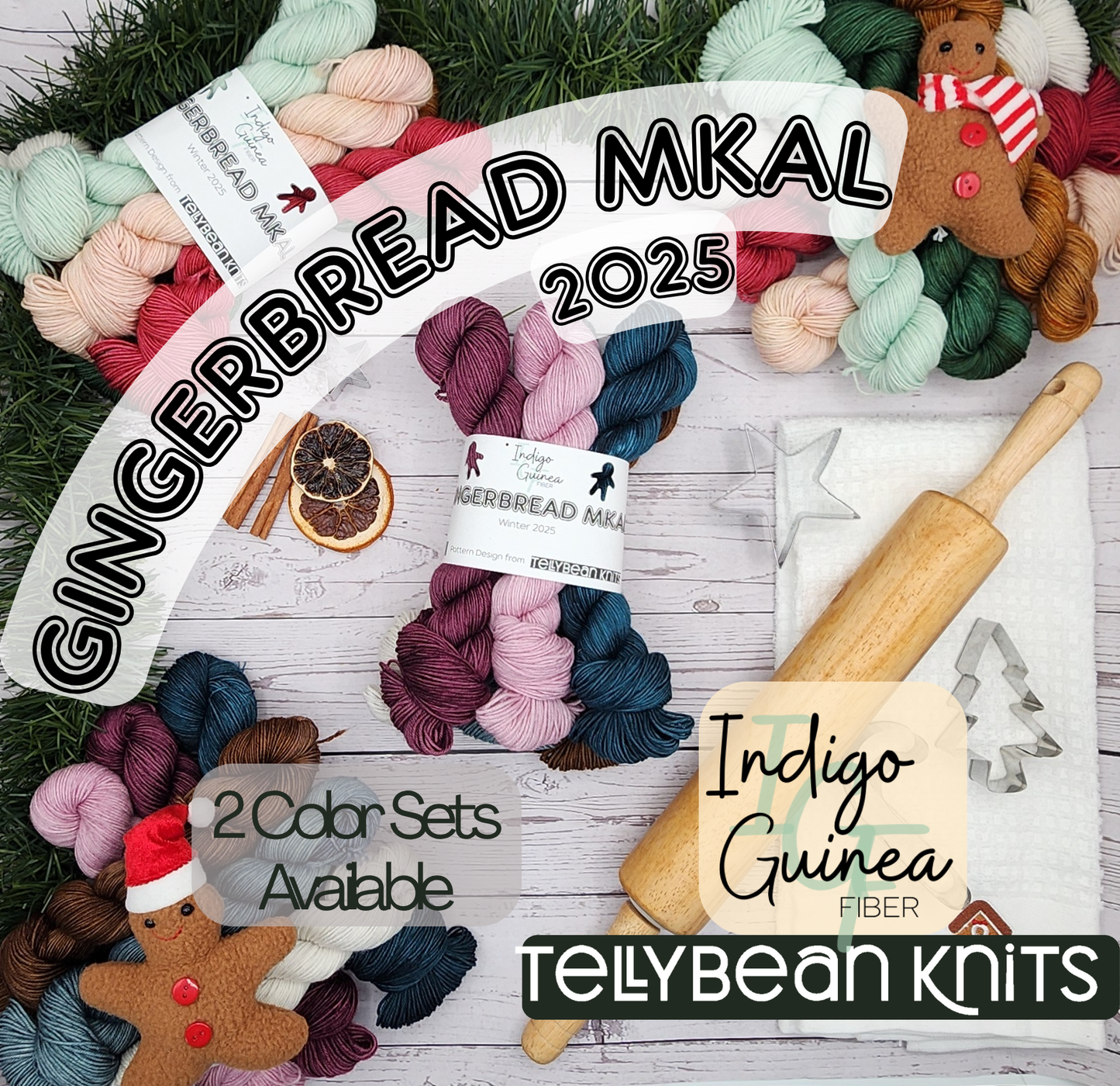 Gingerbread MKAL 2025 with Tellybean Knits
