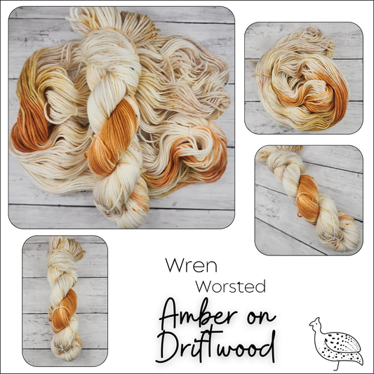 Wren Amber on Driftwood