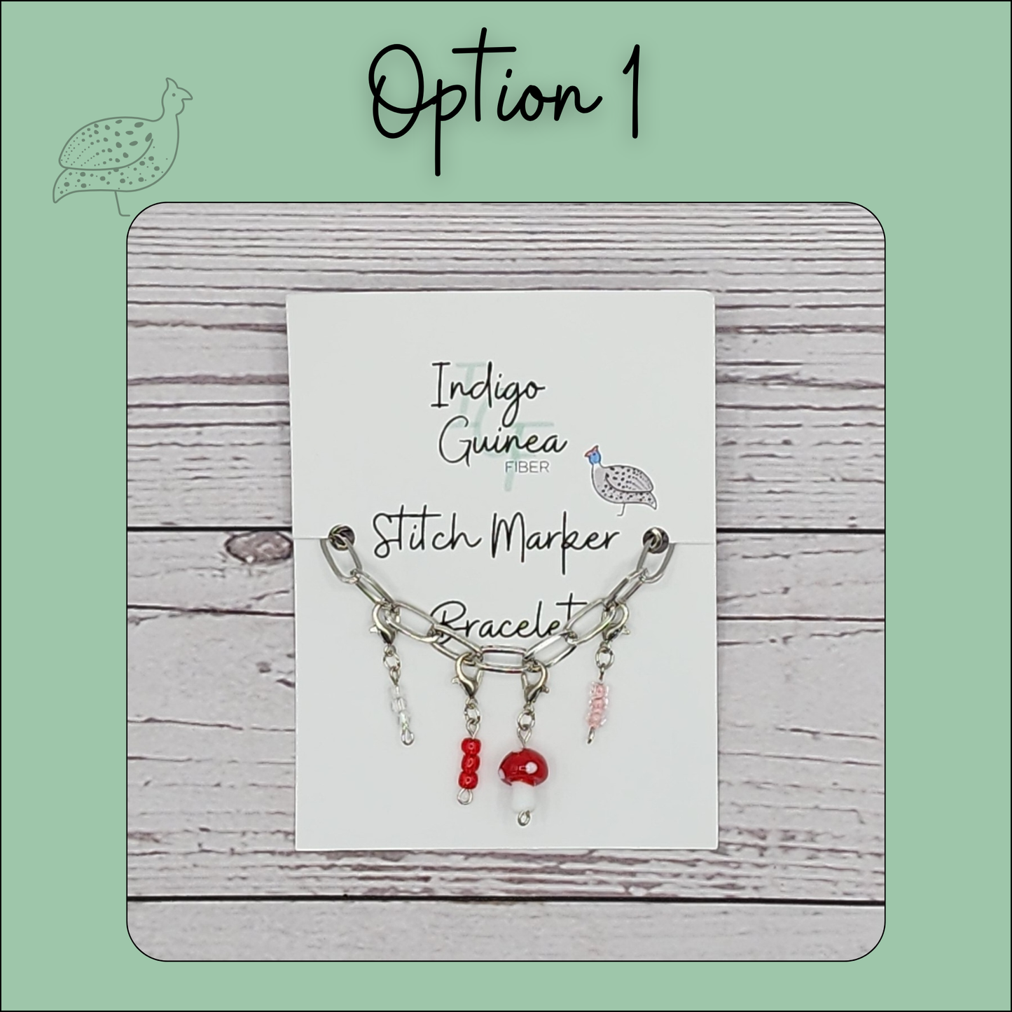 Stitch Marker Bracelets and Bag chain- Gold and Silver