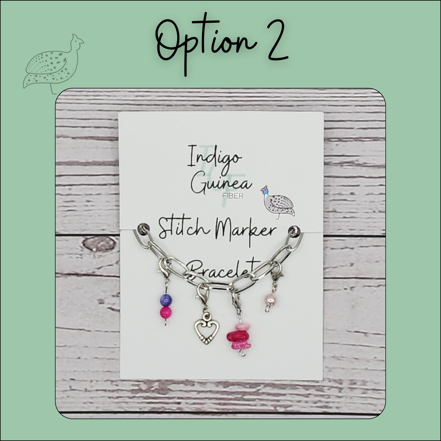 Stitch Marker Bracelets and Bag chain- Gold and Silver