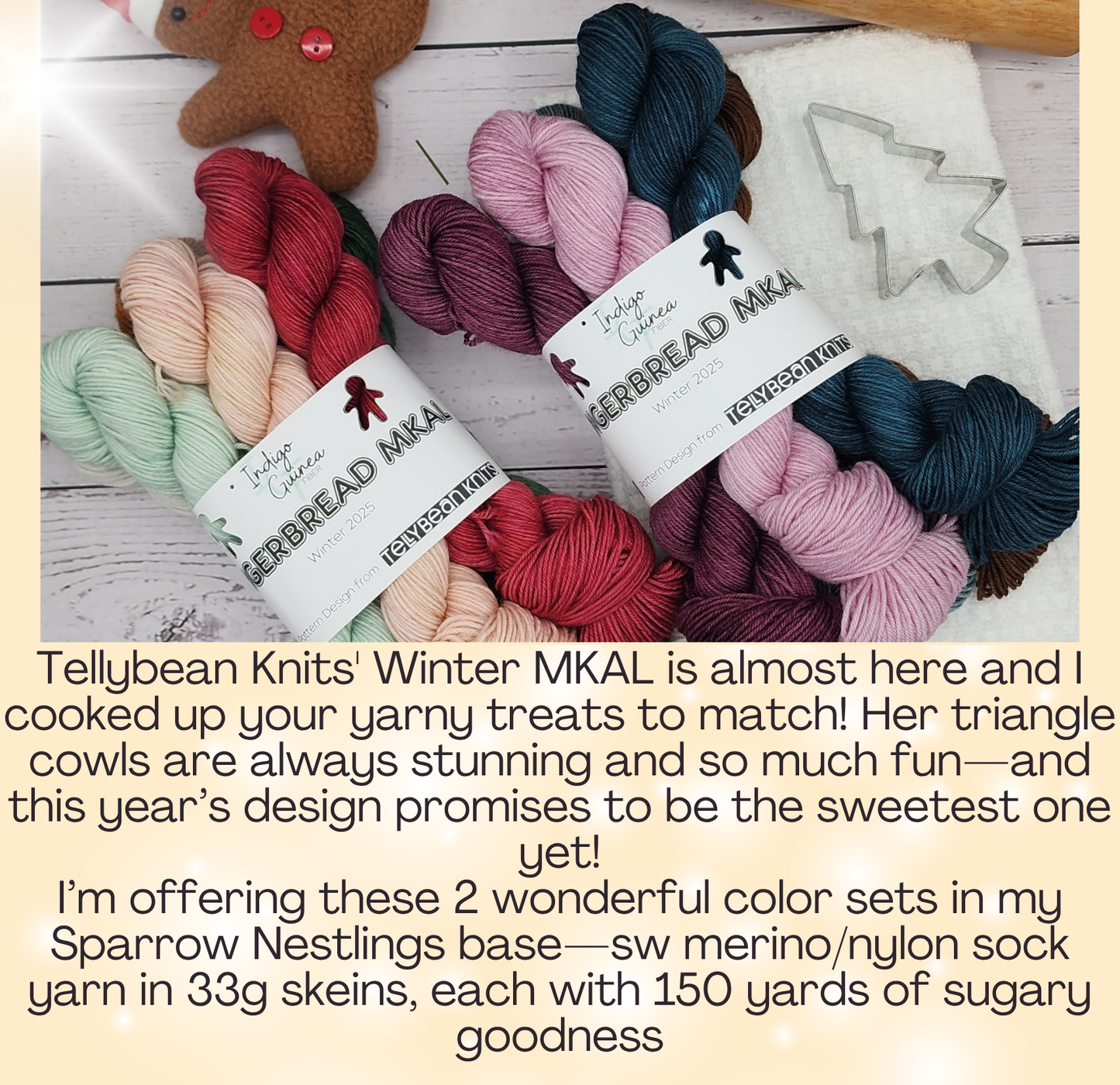 Gingerbread MKAL 2025 with Tellybean Knits