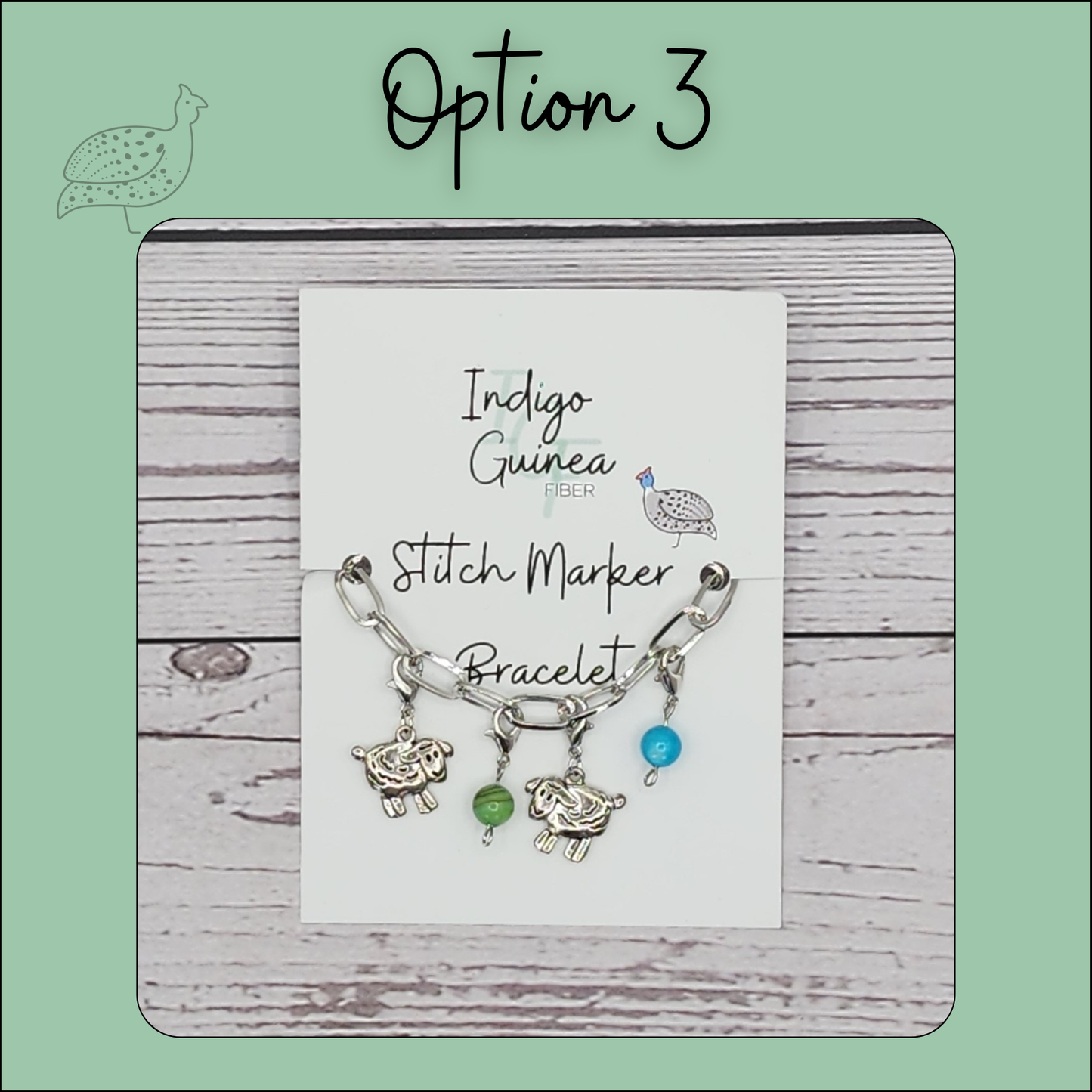 Stitch Marker Bracelets and Bag chain- Gold and Silver