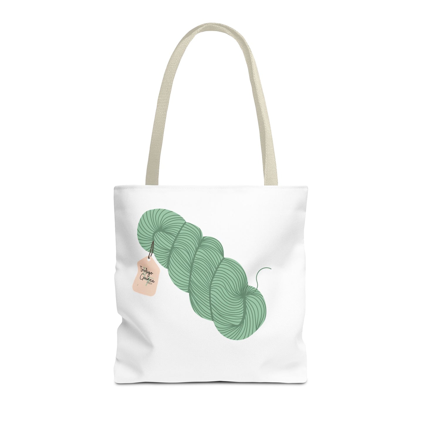 Yarn Tote Bag | Indigo Guinea Fiber Logo Tote
