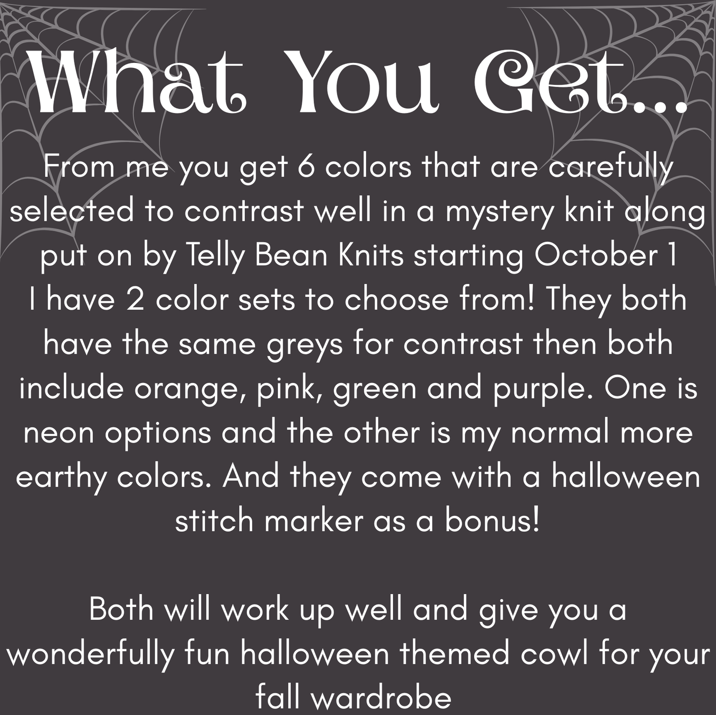 Halloween Party MKAL 2025 Tellybean Knits