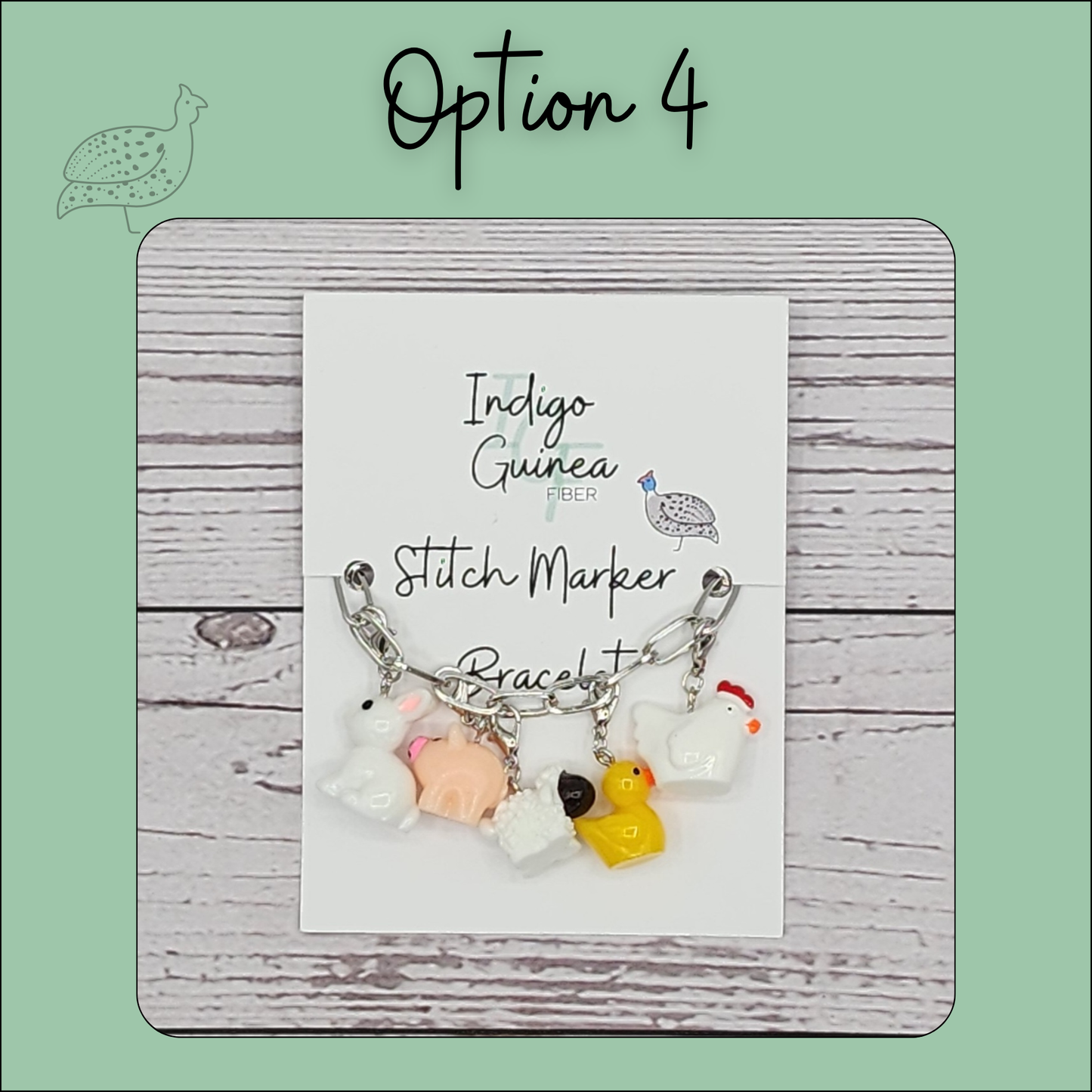 Stitch Marker Bracelets and Bag chain- Gold and Silver