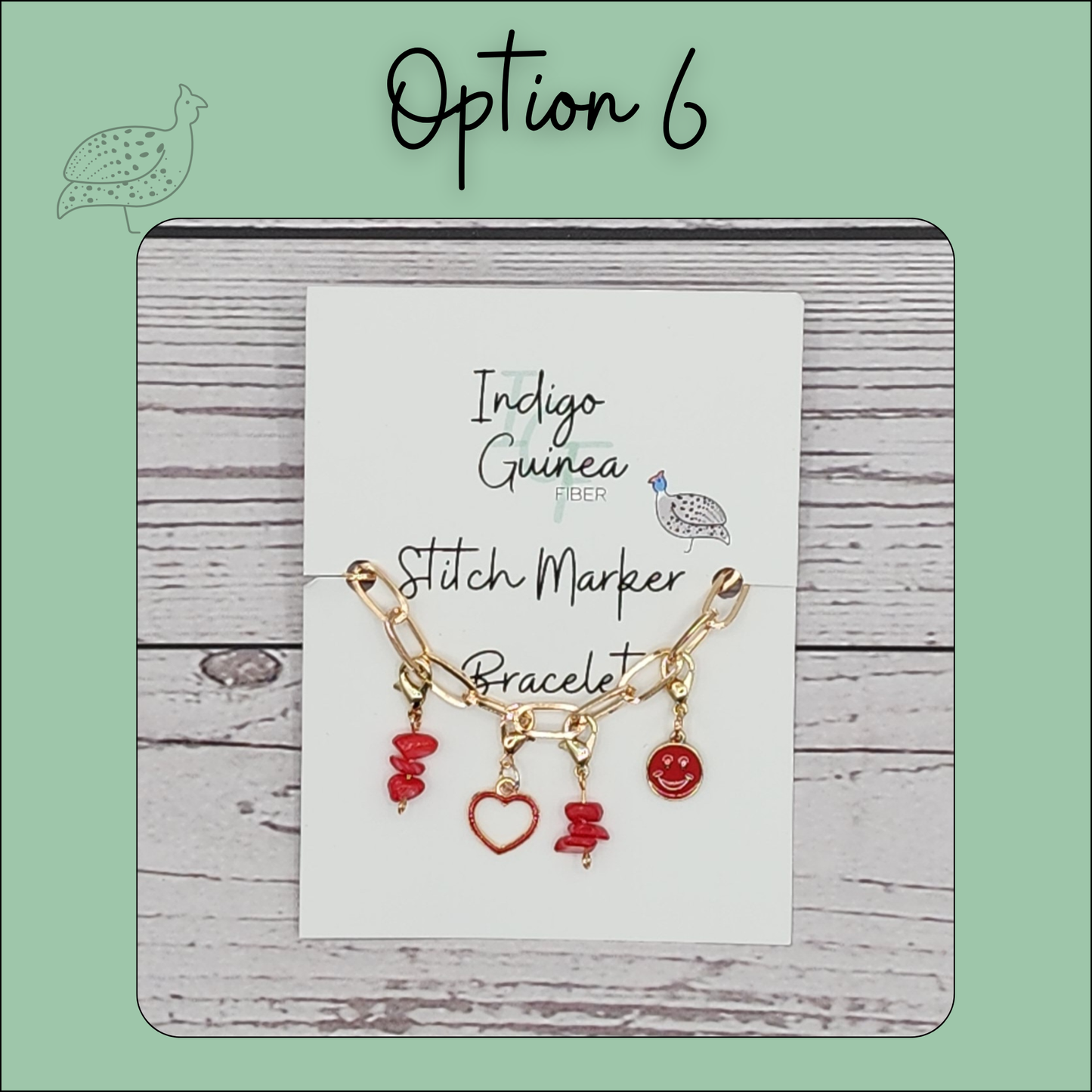 Stitch Marker Bracelets and Bag chain- Gold and Silver
