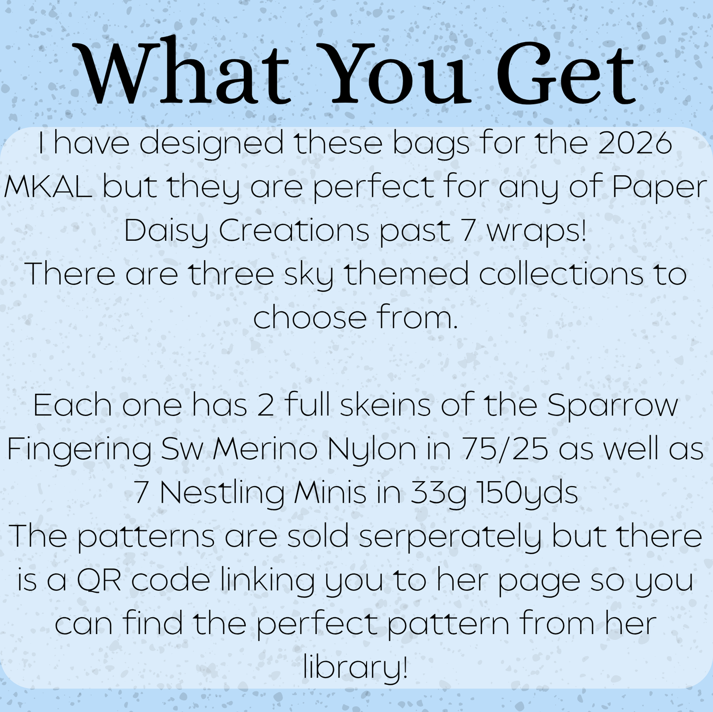 Sky Song MKAL with Paper Daisy Creations 2026 Wrap