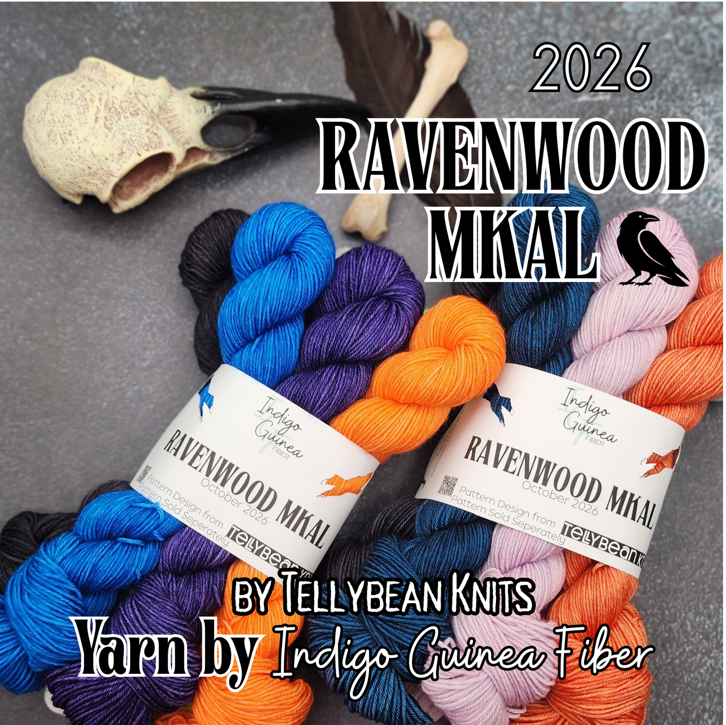 Ravenwood MKAL 2026 Tellybean Knits Cowl