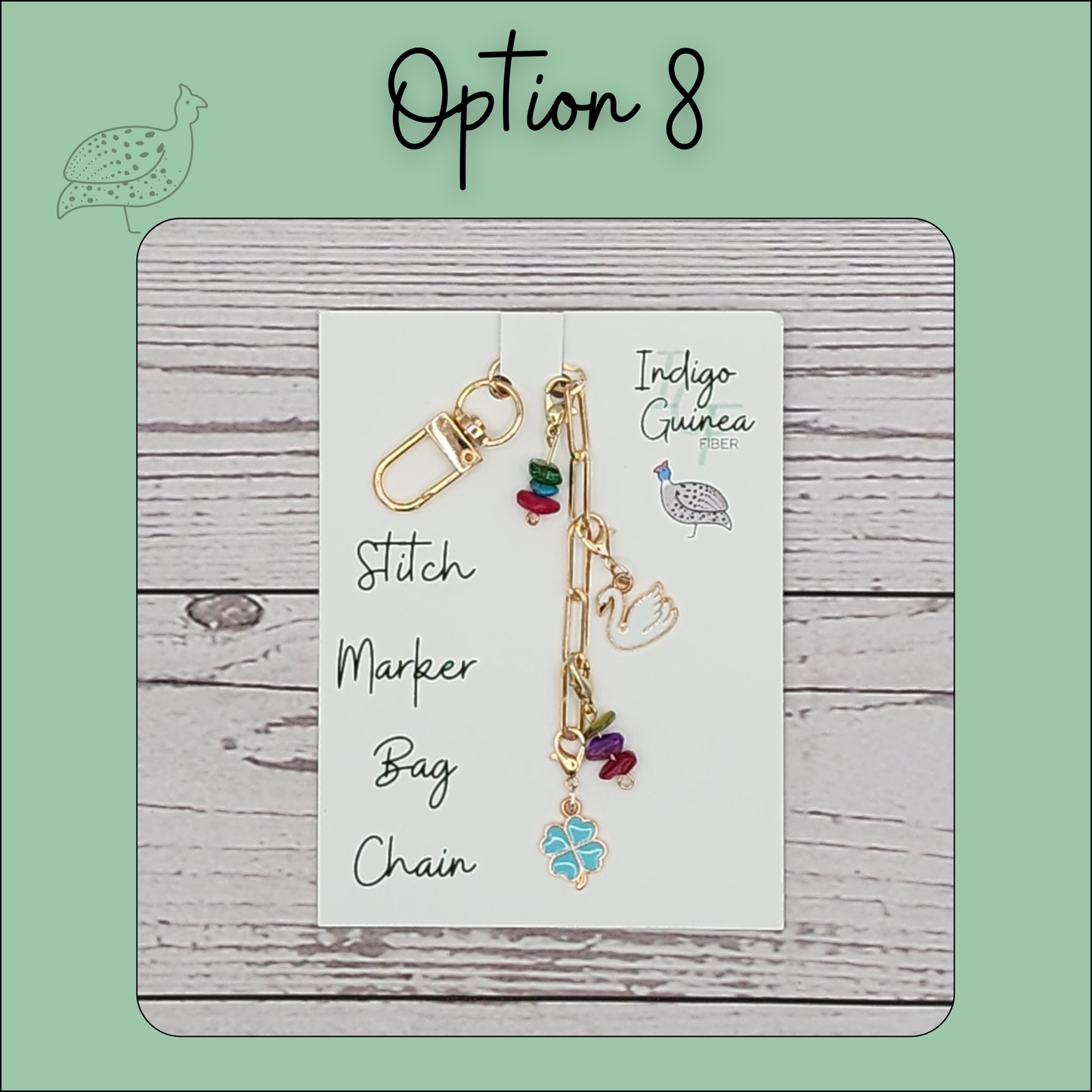 Stitch Marker Bracelets and Bag chain- Gold and Silver