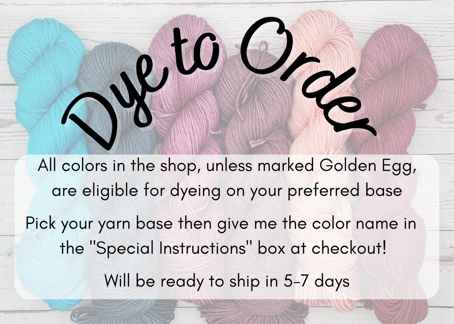 Dye To Order