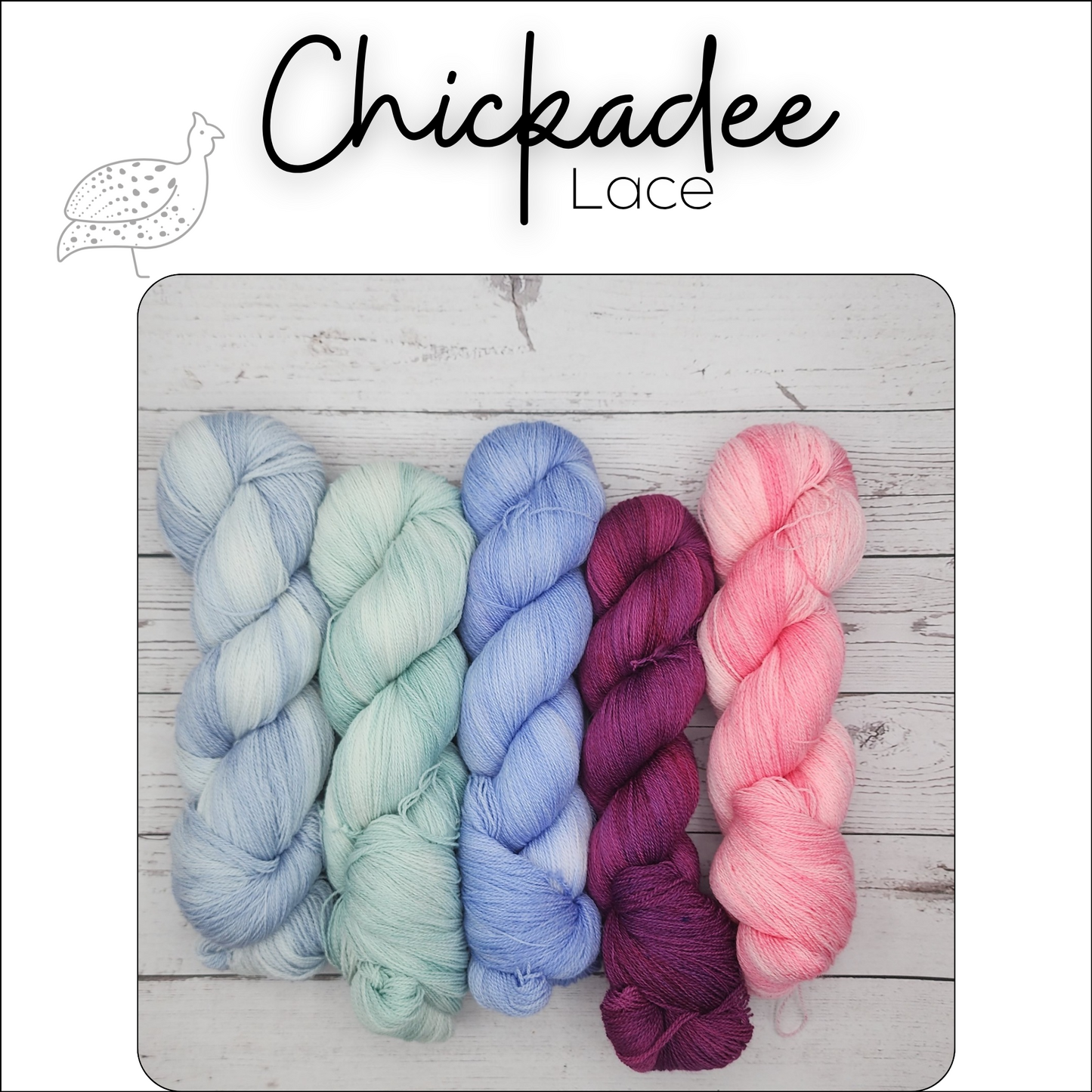 Chickadee Tonals Blues, Purple, and Pink