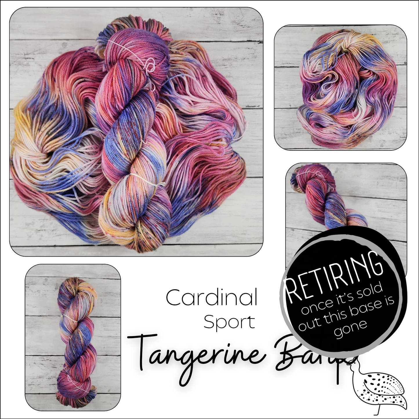 Cardinal Tangerine Batik (RETIRING)