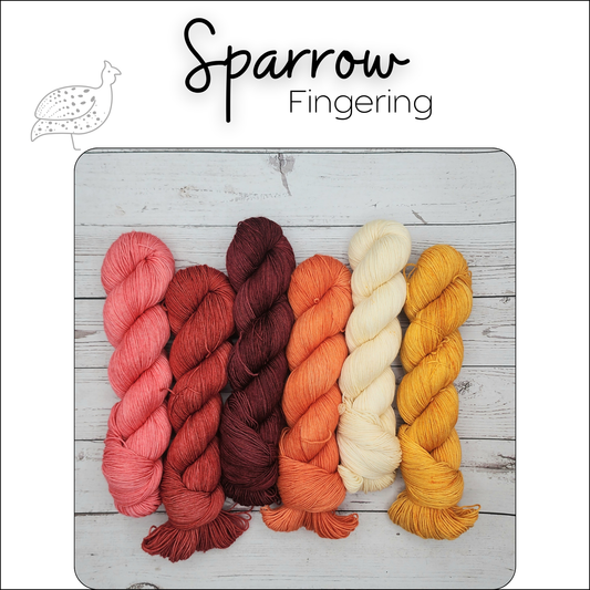 Sparrow Tonals Pinks, Reds, Orange, and Yellows