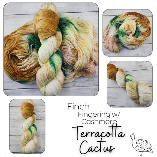 Finch Terracotta Cactus