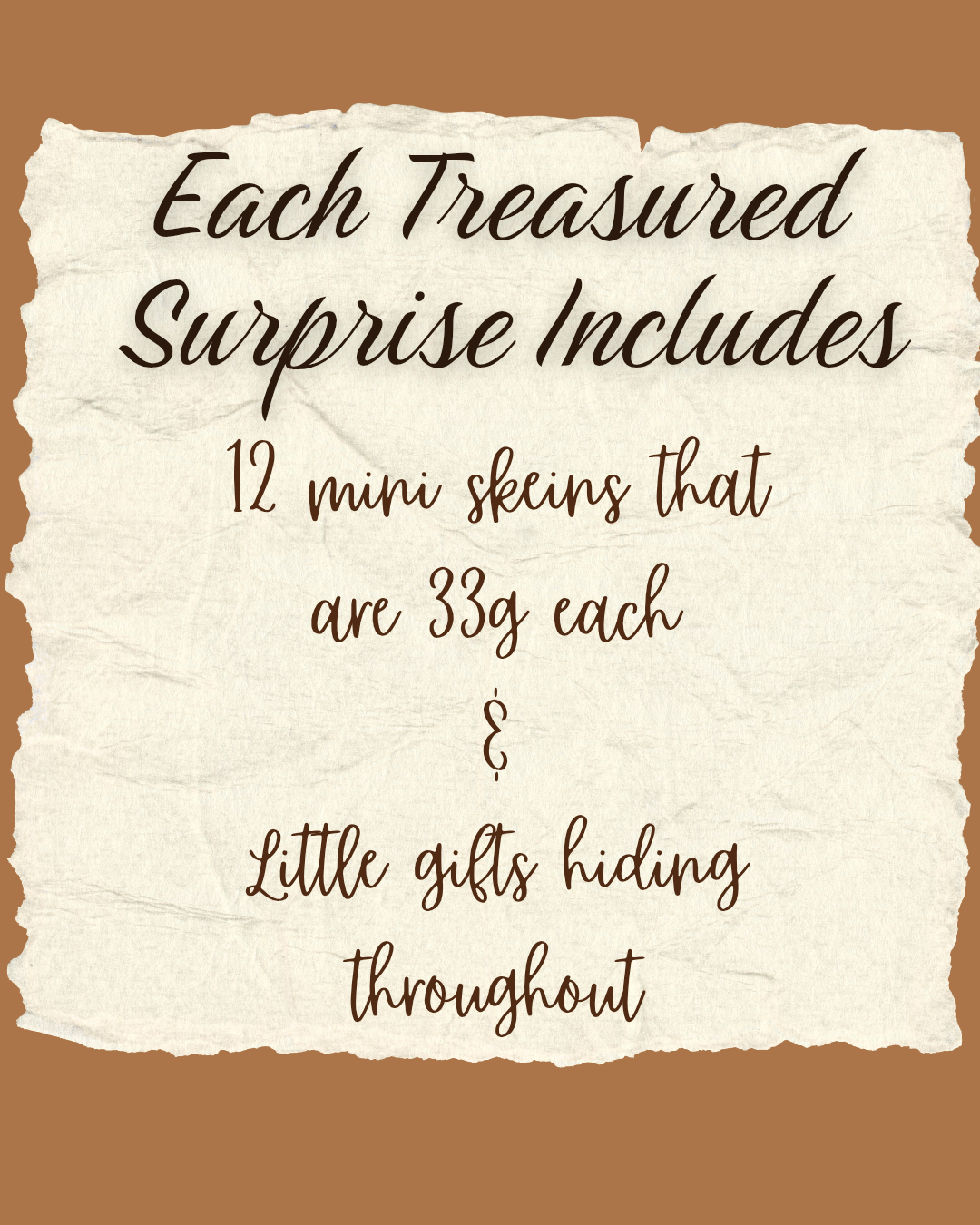 Treasure Surprises 12 Day Advent with One of A Kind Skeins